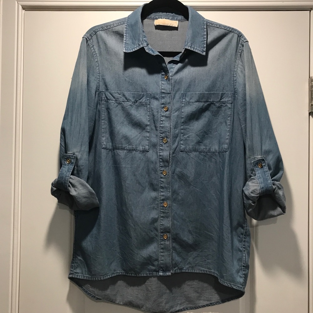 Michael Kors Chambray Button Up - image 1